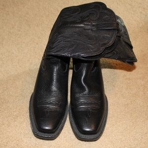 Black cowboy boots